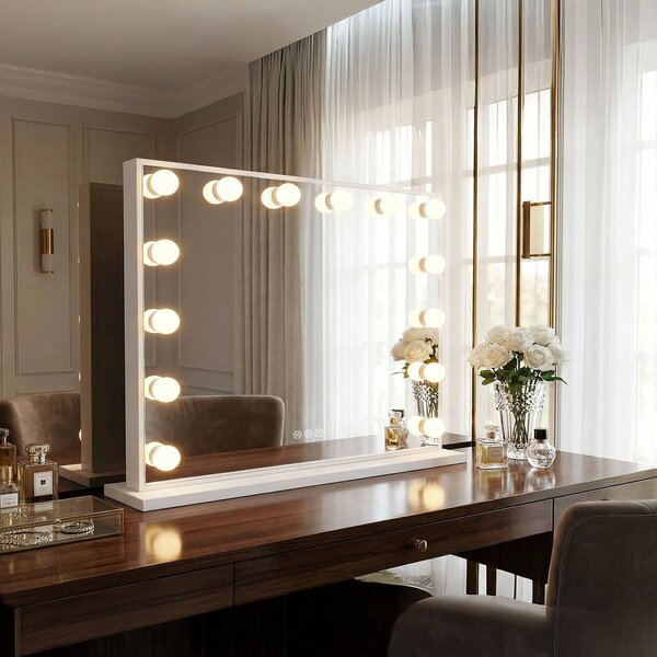 ΚΑΘΡΕΦΤΗΣ ΤΟΙΧΟΥ LED HOLLYWOOD White 80x60