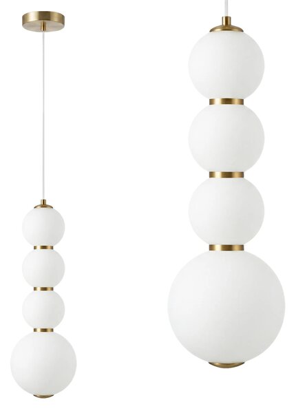 Κρεμαστό φωτιστικό οροφής LED LHJ114-4CP ματ χρυσό