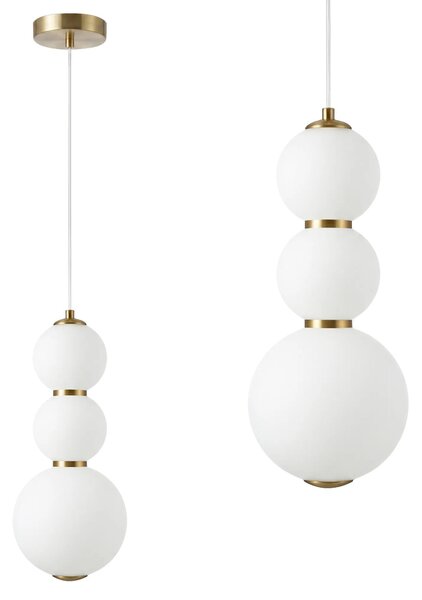 Κρεμαστό φωτιστικό οροφής LED LHJ113-3CP ματ χρυσό