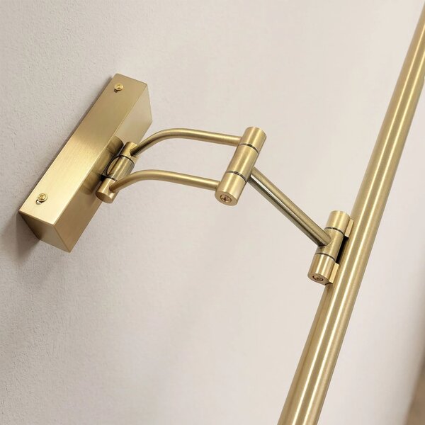 Επιτοίχο φωτιστικό μπάνιου LED SWE022-1W 42cm Brush Gold