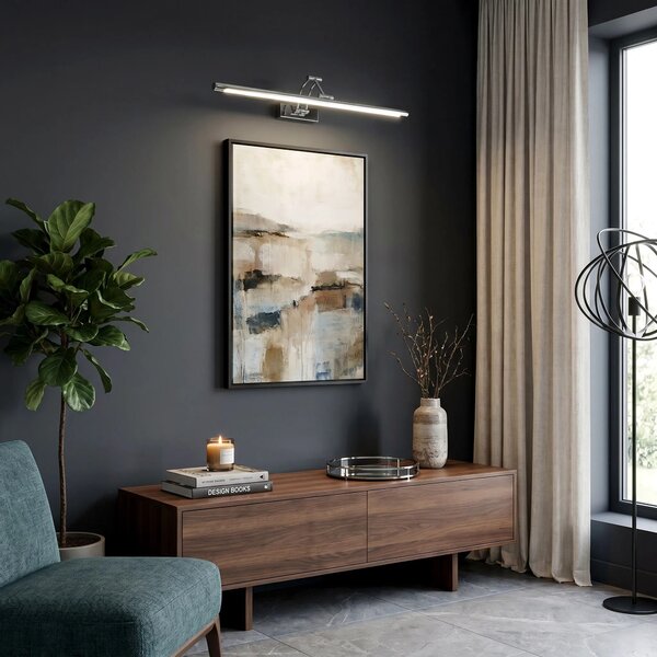 Επιτοίχο φωτιστικό μπάνιου LED SWE017-1W 60cm Chrome