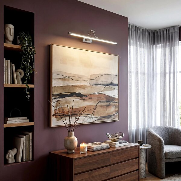 Επιτοίχο φωτιστικό μπάνιου LED SWE017-1W 60cm Chrome