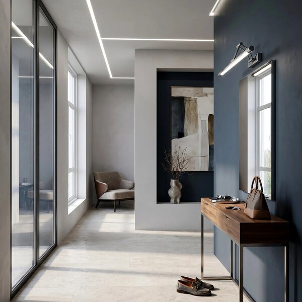 Επιτοίχο φωτιστικό μπάνιου LED SWE018-1W 80cm Chrome