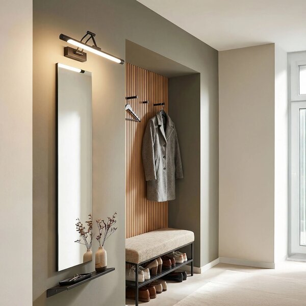 Επιτοίχο φωτιστικό μπάνιου LED SWE025-1W 42cm Black