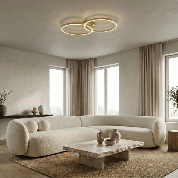 Φωτιστικό οροφής LED SWE062-C BRUSH GOLD