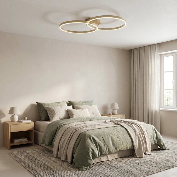 Φωτιστικό οροφής LED SWE062-C BRUSH GOLD
