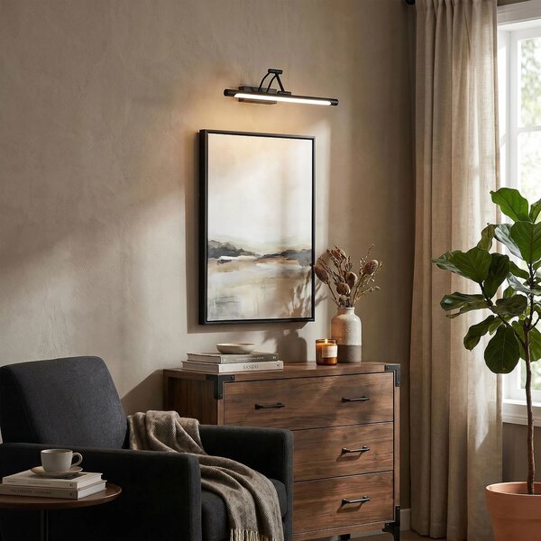 Επιτοίχο φωτιστικό μπάνιου LED SWE025-1W 42cm Black