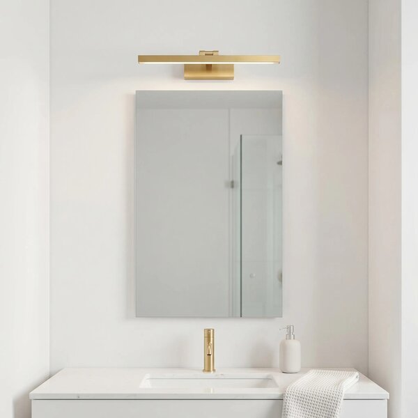 Επιτοίχο φωτιστικό μπάνιου LED APP1864-1W 60 cm BRUSH GOLD