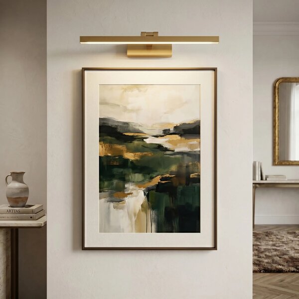 Επιτοίχο φωτιστικό μπάνιου LED APP1864-1W 60 cm BRUSH GOLD