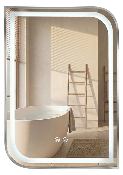 ΚΑΘΡΕΦΤΗΣ ΤΟΙΧΟΥ LED ZONE 70x50 BRUSH NICKEL