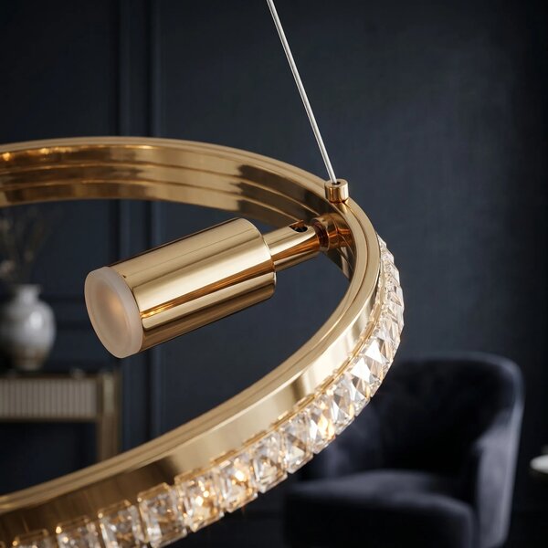 ΚΡΕΜΑΣΤΟ ΦΩΤΙΣΤΙΚΟ ΟΡΟΦΗΣ LED G158-CP GOLD