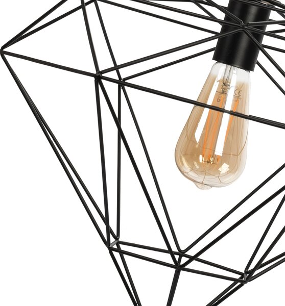 DIAMOND METAL METAL LOFT ΚΡΕΜΑΣΤΟ ΦΩΤΙΣΤΙΚΟ APP563-1CP Μαύρο