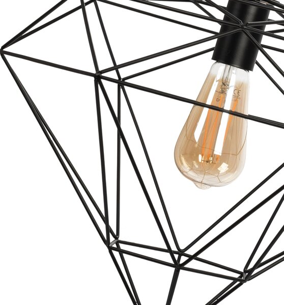 DIAMOND METAL METAL LOFT ΚΡΕΜΑΣΤΟ ΦΩΤΙΣΤΙΚΟ APP563-1CP Μαύρο
