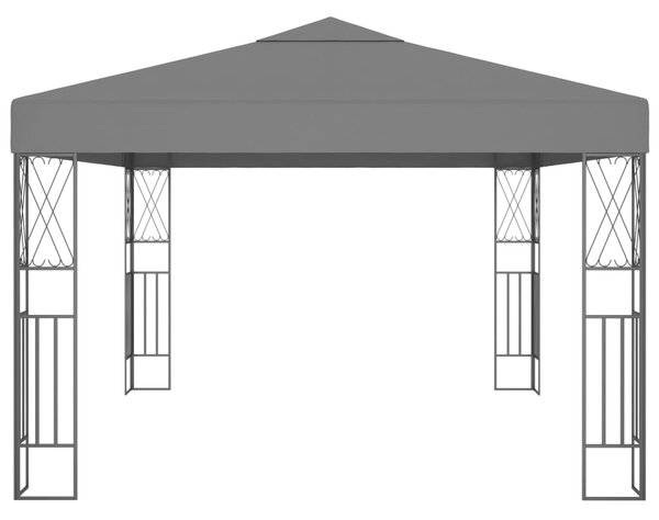 VidaXL Κιόσκι Ανθρακί 3 x 4 μ. Υφασμάτινο