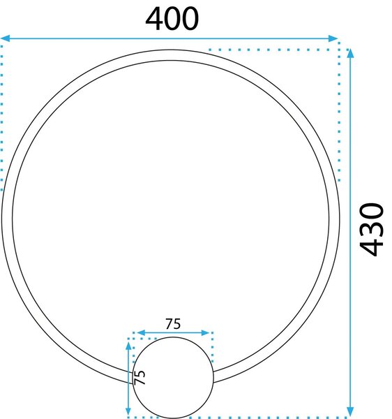 ΦΩΤΙΣΤΙΚΟ ΤΟΙΧΟΥ LED APP1386-CW ΜΑΥΡΟ 40εκ
