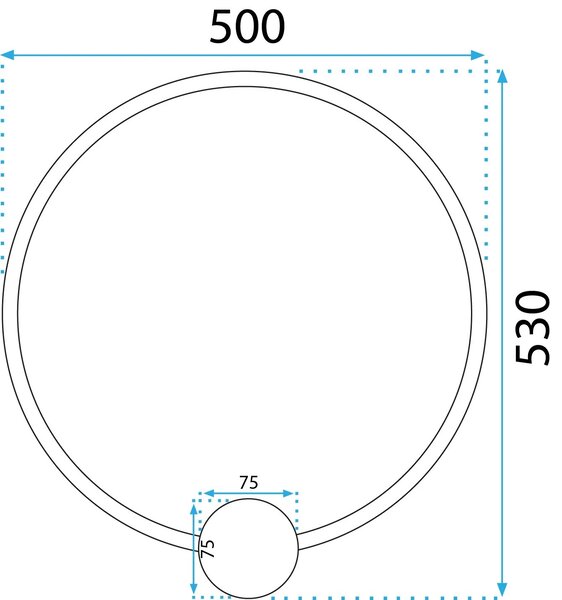 ΦΩΤΙΣΤΙΚΟ ΤΟΙΧΟΥ LED APP1390-CW ΧΡΥΣΟ 50εκ