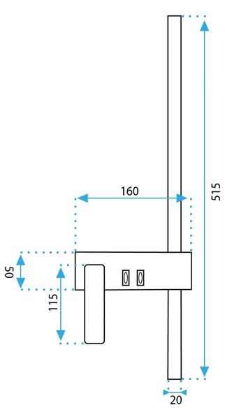 ΦΩΤΙΣΤΙΚΟ ΤΟΙΧΟΥ, ΦΩΤΙΣΤΙΚΟ ΤΟΙΧΟΥ APP1439-2-W LEFT ΜΑΥΡΟ ΧΡΥΣΟ