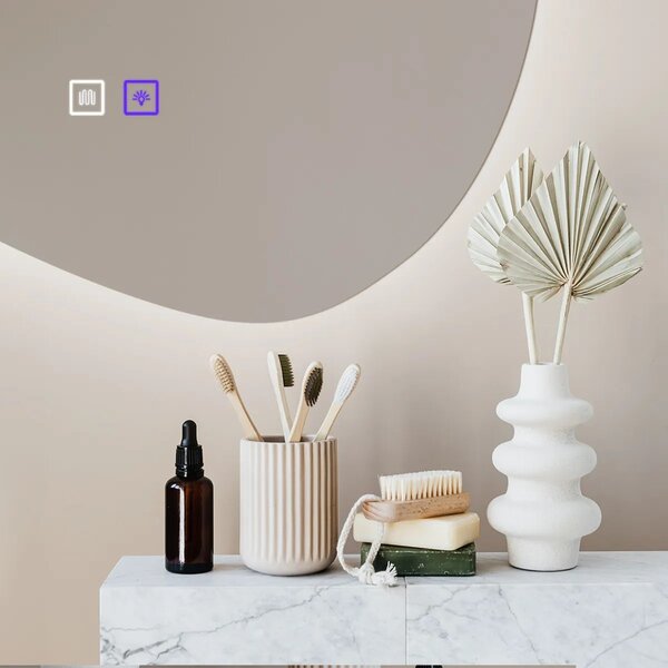 ΚΑΘΡΕΦΤΗΣ ΤΟΙΧΟΥ LED 80x60cm CLOUD C