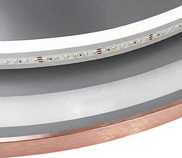 ΚΑΘΡΕΦΤΗΣ ΤΟΙΧΟΥ LED 70cm MMJ BRUSH COPPER