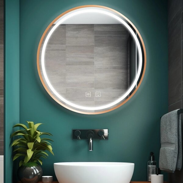 ΚΑΘΡΕΦΤΗΣ ΤΟΙΧΟΥ LED 70cm MMJ BRUSH COPPER