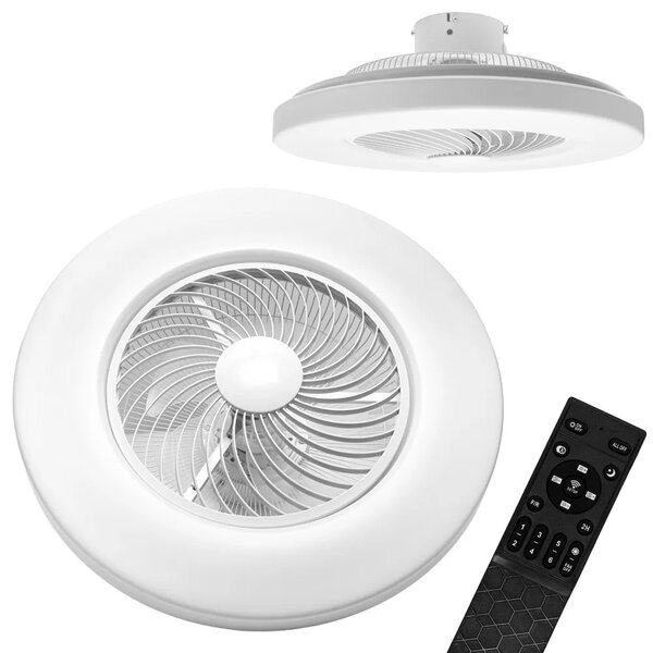 Πολυέλαιος με ανεμιστήρα Λάμπα APP1551-C WHITE ανεμιστήρας