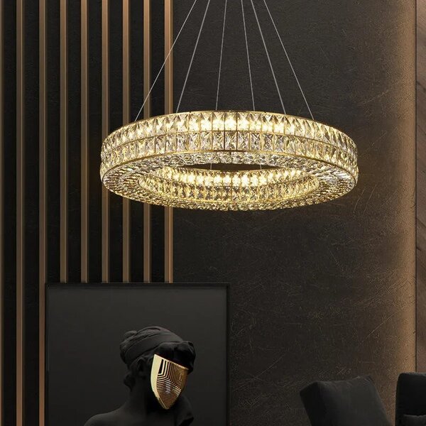Κρεμαστό φωτιστικό LED APP1569-CP Gold 80cm