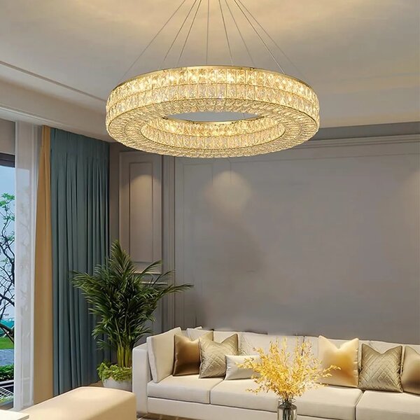 Κρεμαστό φωτιστικό LED APP1569-CP Gold 80cm