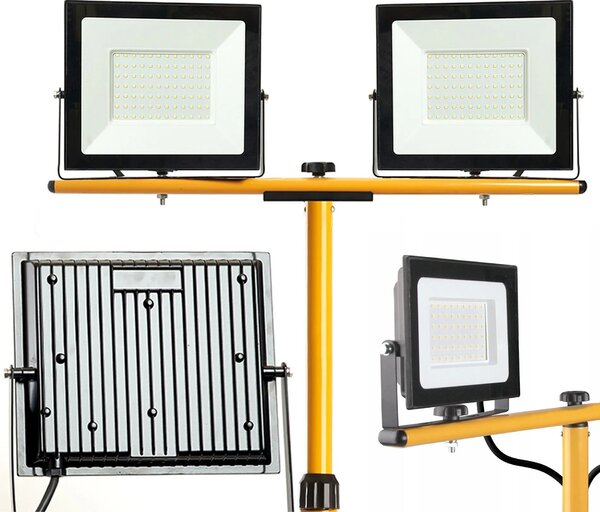 Halogen LED budowlany na statywie 2x20W RSL001-20N
