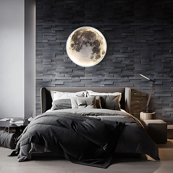Φωτιστικό τοίχου APP1806-CW Moon LED White