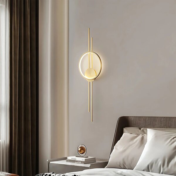 ΦΩΤΙΣΤΙΚΟ ΤΟΙΧΟΥ LED APP1781-W BRUSH GOLD