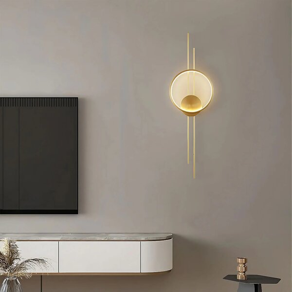 ΦΩΤΙΣΤΙΚΟ ΤΟΙΧΟΥ LED APP1781-W BRUSH GOLD