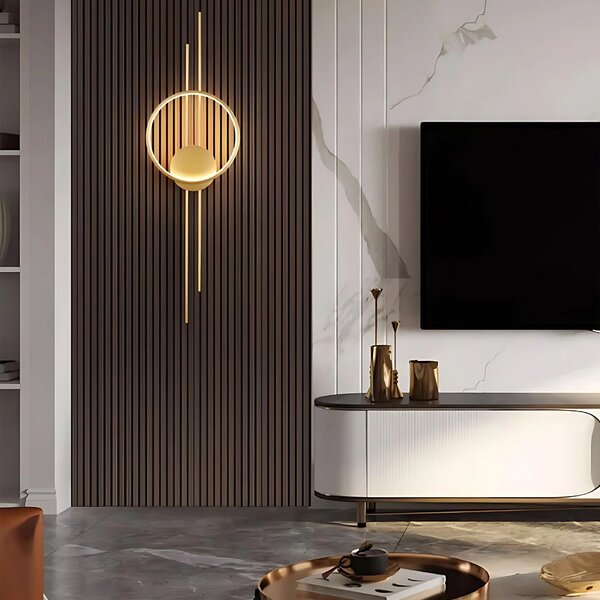 ΦΩΤΙΣΤΙΚΟ ΤΟΙΧΟΥ LED APP1781-W BRUSH GOLD