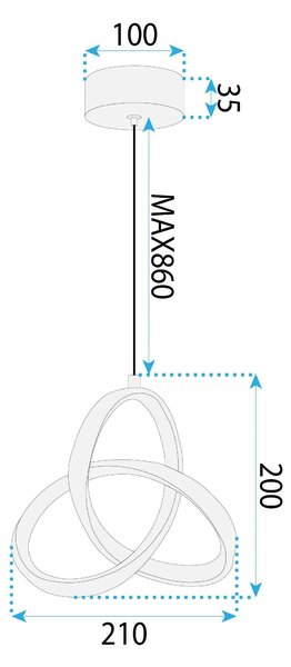 Λάμπα LED APP1783-CP WHITE