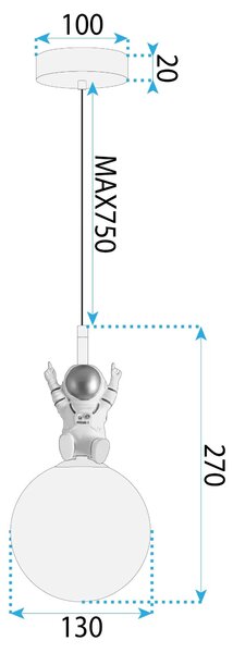 Λάμπα APP1805-1CP Cosmo