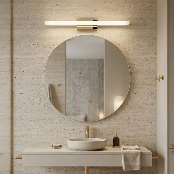 ΦΩΤΙΣΤΙΚΟ ΤΟΙΧΟΥ ΜΠΑΝΙΟΥ LED 60CM APP1849-1W GOLD