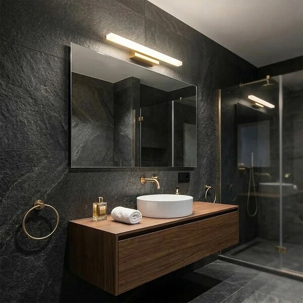 ΦΩΤΙΣΤΙΚΟ ΤΟΙΧΟΥ ΜΠΑΝΙΟΥ LED 60CM APP1849-1W GOLD