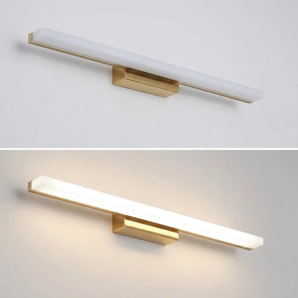 ΦΩΤΙΣΤΙΚΟ ΤΟΙΧΟΥ ΜΠΑΝΙΟΥ LED 60CM APP1849-1W GOLD