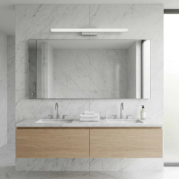 ΦΩΤΙΣΤΙΚΟ ΤΟΙΧΟΥ ΜΠΑΝΙΟΥ LED 80CM APP1847-1W CHROM