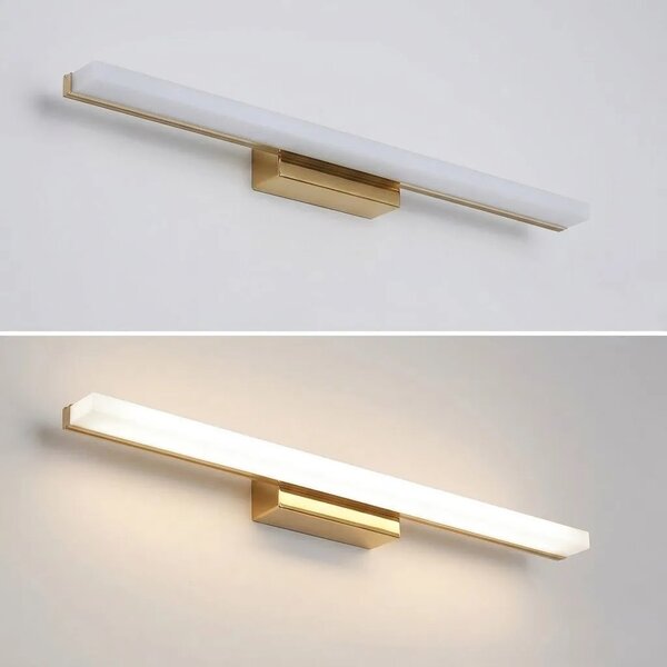 ΦΩΤΙΣΤΙΚΟ ΤΟΙΧΟΥ ΜΠΑΝΙΟΥ LED 40CM APP1848-1W GOLD
