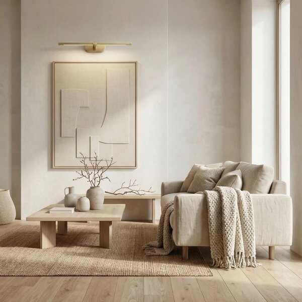Επιτοίχο φωτιστικό μπάνιου LED APP1892-1W 40 cm BRUSH GOLD