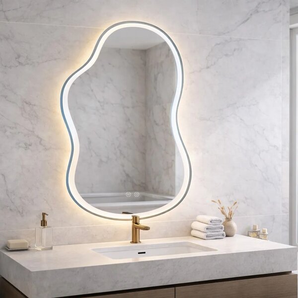 ΕΠΙΤΟΙΧΙΟΣ ΚΑΘΡΕΦΤΗΣ LED LED UNO DOUBLE 80x55 cm