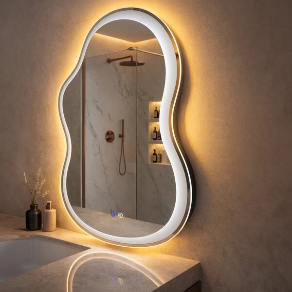 ΕΠΙΤΟΙΧΙΟΣ ΚΑΘΡΕΦΤΗΣ LED LED UNO DOUBLE 80x55 cm