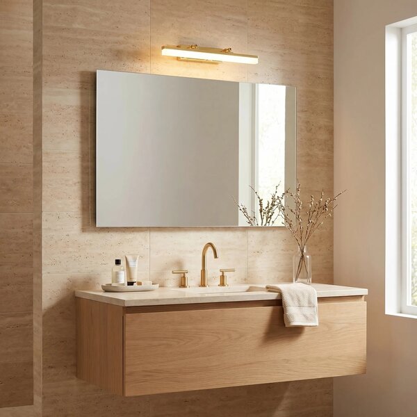 Επιτοίχο φωτιστικό μπάνιου LED APP1872 40 CM GOLD
