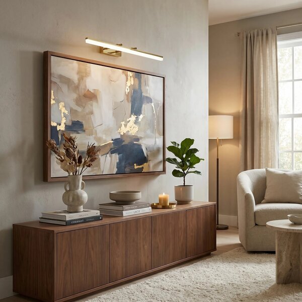 Επιτοίχο φωτιστικό μπάνιου LED APP1874-1W 80cm GOLD