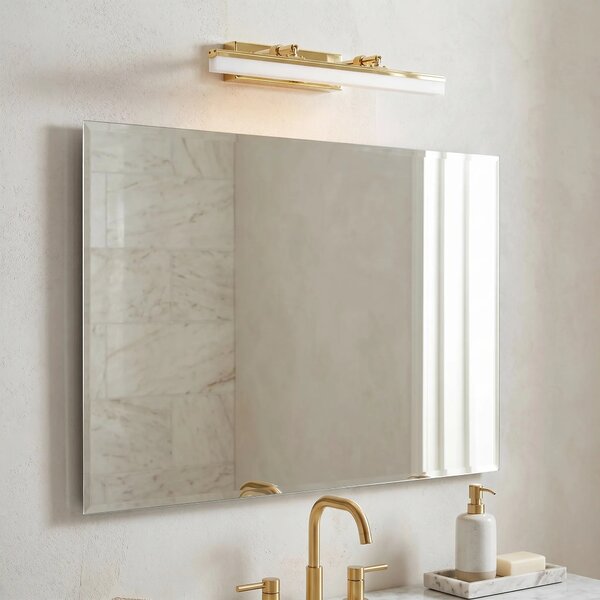 Επιτοίχο φωτιστικό μπάνιου LED APP1872 40 CM GOLD