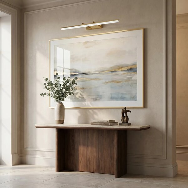 Επιτοίχο φωτιστικό μπάνιου LED APP1874-1W 80cm GOLD