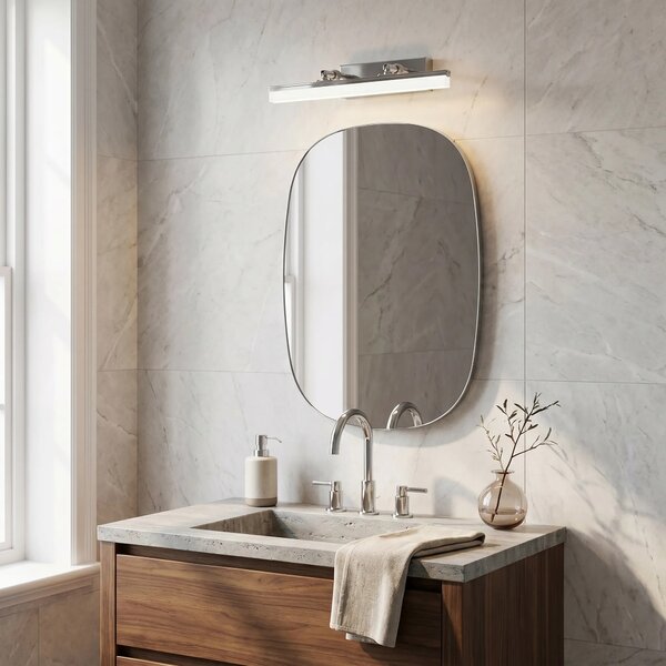 Επιτοίχο φωτιστικό μπάνιου LED APP1869-1W 40cm CHROME