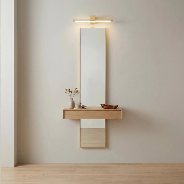 Επιτοίχο φωτιστικό μπάνιου LED SWE043-1W 40cm GOLD