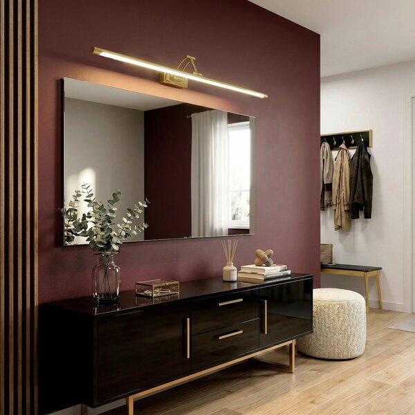 Επιτοίχο φωτιστικό μπάνιου LED SWE021-1W 80cm Gold