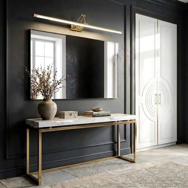 Επιτοίχο φωτιστικό μπάνιου LED SWE021-1W 80cm Gold